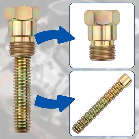 1PCS Top Dead Center Locater Screws into 14mm Spark Plug Hole Piston Stop Tool, Universal Cylinder Head for CAM-indexing, Valve Adjustment and Distributor Installation in Saudi Arabia
