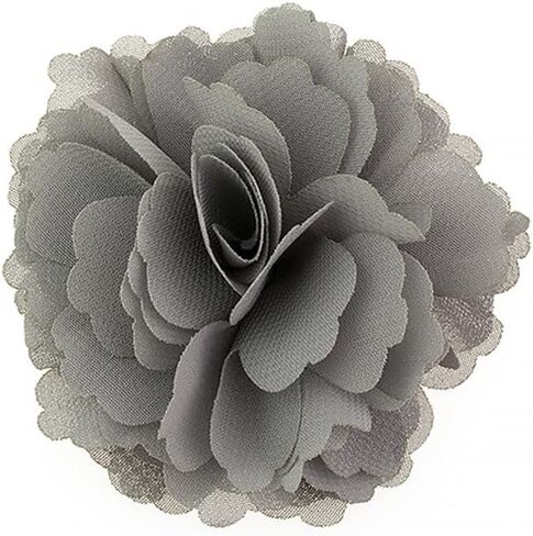 High Heel Chiffon Ribbon Rose Flower Fashion Sandals Shoe Clips Charms Decoration Pair in Saudi Arabia