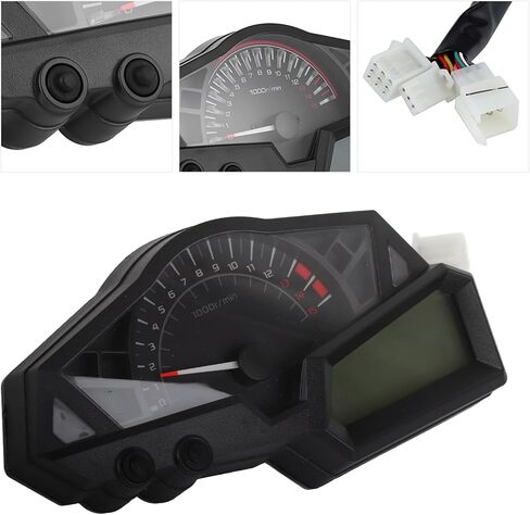 Precise LCD Motorcycle Odometer Speed Fuel Gauge for 300, Advanced Digital Speedometer for Motorcycle Meter, Easy Installation for 2,4-Cylinder Motorcycles in Saudi Arabia