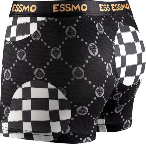 5 Pack Men's Boxer Briefs Durable Soft Support Pouch No Ride up Breathable Underwear for Men in Saudi Arabia