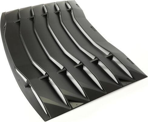 غطاء فتحة النافذة الخلفية من ECOTRIC متوافق مع فتحة تهوية دودج تشارجر 2011-2023 غير مطلية باللون الأسود ABS GT Lambo Style in Kuwait