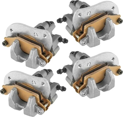 Caltric Front and Rear Left Right Brake Caliper Compatible with Yamaha Grizzly 700 YFM700 2007 2008 2009 2010 2011 2012-2020 in Saudi Arabia