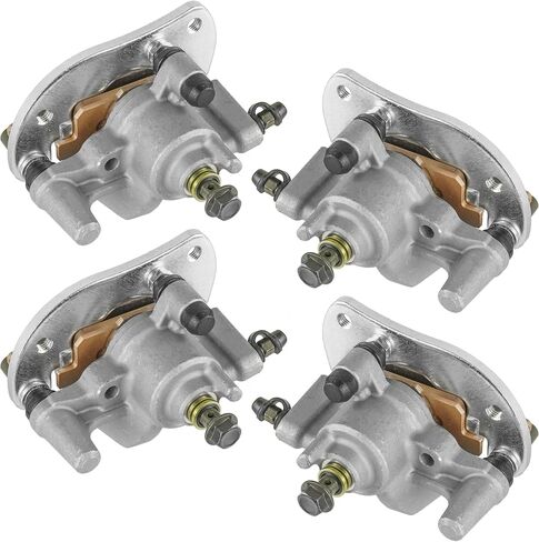 Caltric Front and Rear Left Right Brake Caliper Compatible with Yamaha Grizzly 700 YFM700 2007 2008 2009 2010 2011 2012-2020 in Saudi Arabia