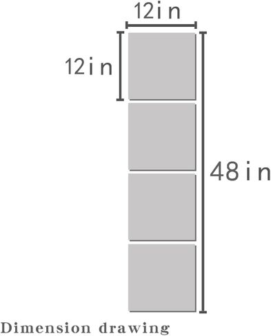 4-Piece Thick Acrylic Mirror Set for Walls, 12 x 12 inch self-Adhesive Frameless Small Mirror Tiles, Flexible Plastic Lenses for Bedroom, Home, and Gym Doors (4 pcs 12x12inch) in Saudi Arabia