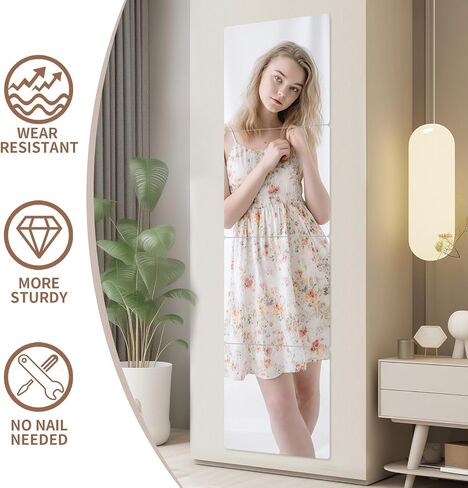 4-Piece Thick Acrylic Mirror Set for Walls, 12 x 12 inch self-Adhesive Frameless Small Mirror Tiles, Flexible Plastic Lenses for Bedroom, Home, and Gym Doors (4 pcs 12x12inch) in Saudi Arabia