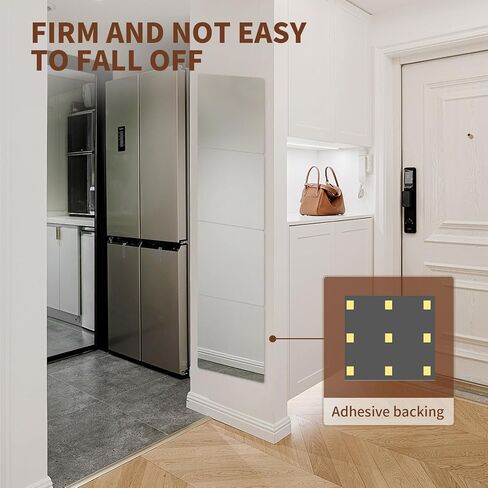 4-Piece Thick Acrylic Mirror Set for Walls, 12 x 12 inch self-Adhesive Frameless Small Mirror Tiles, Flexible Plastic Lenses for Bedroom, Home, and Gym Doors (4 pcs 12x12inch) in Saudi Arabia