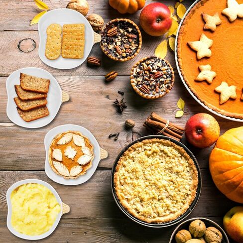 Kolewo4ever 12 Pieces Ceramic Pumpkin Bowl 6 Ounces Ramekins Small Pumpkin Shaped Bowls Orange Dinnerware Pumpkin Decoration for Fall Halloween Thanksgiving Serving Dip, Sauce, Condiments,Snack in Kuwait