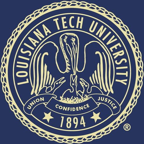 Louisiana Tech University 11" w x 8.5" h Diploma Frame - Fits a bachelor's, master's and phd - Gold Embossed Diploma Frame - Cherry Moulding with Royal Blue and Red Matting in Saudi Arabia