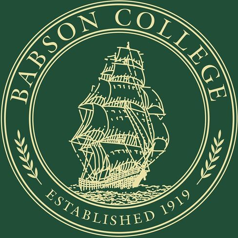Babson College 14" w x 11" h Diploma Frame - Fits a bachelor's and master's - Gold Embossed Diploma Frame - Cherry Moulding with Tartan Green and Gold Matting - Officially Licensed in Saudi Arabia