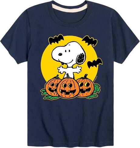 HYBRID APPAREL - Peanuts - Snoopy Pumpkin Patch - Toddler and Youth Short Sleeve Graphic T-Shirt in Saudi Arabia