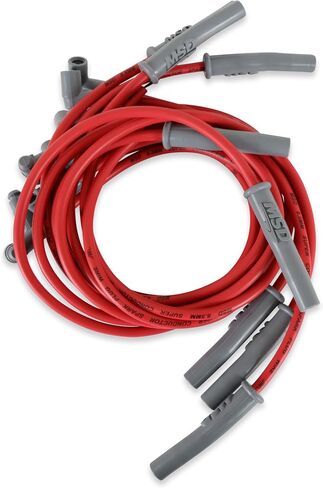 MSD 35859 Super Conductor Spark Plug Wire Set, Red in Saudi Arabia