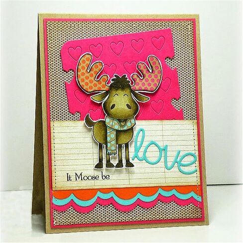 Briartw Clear Stamp, Merry Christmas Stamp for Card Making,Moose Stamp for DIY Scrapbooking,Stamping Seal Silicon Stamp Craft Cardmaking Art Album Decor Gift Paper Card,4"x6" Craftsman Stamp in Saudi Arabia