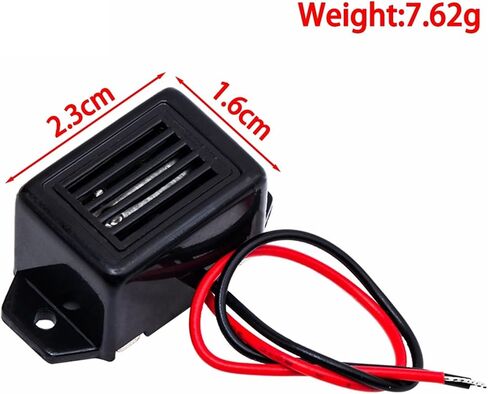 5PCS Alarm Buzzer DC 12V 85dB Mini Electronic Alarm Buzzers Constant Tone in Saudi Arabia