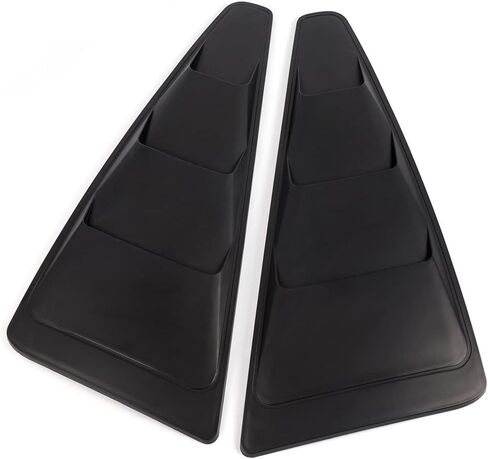 G-PLUS Window Louvers Scoop Cover Vent Replacement For Ford Mustang 2005-2014 1/4 Quarter Black Side in Kuwait