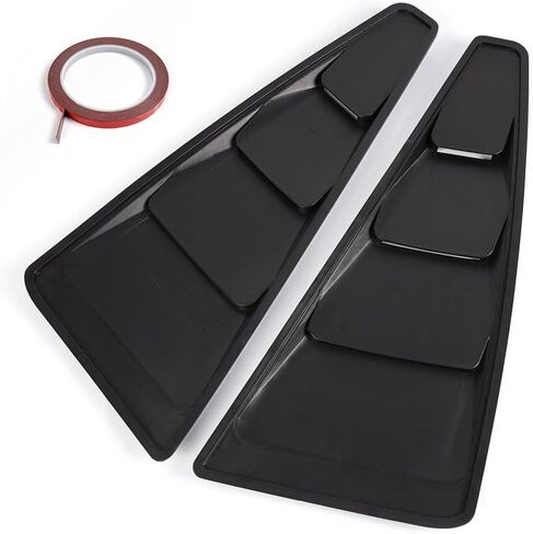 G-PLUS Window Louvers Scoop Cover Vent Replacement For Ford Mustang 2005-2014 1/4 Quarter Black Side in Kuwait