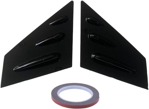 Front Window Louver Shutter Cover Trims Compatible with Subaru WRX STI Impreza Sedan Hatchback, Glossy Black in Saudi Arabia