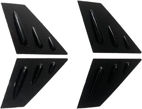 Front Window Louver Shutter Cover Trims Compatible with Subaru WRX STI Impreza Sedan Hatchback, Glossy Black in Saudi Arabia