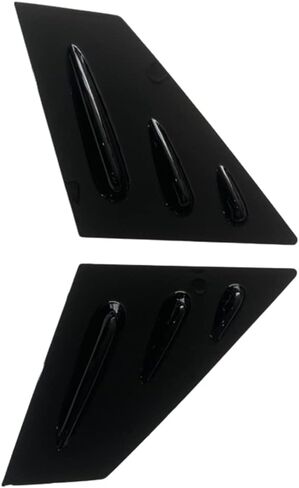 Front Window Louver Shutter Cover Trims Compatible with Subaru WRX STI Impreza Sedan Hatchback, Glossy Black in Saudi Arabia