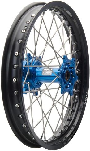 Tusk Impact Complete Wheel - Rear 19 x 2.15 Black Rim/Silver Spoke/Blue Hub in Saudi Arabia