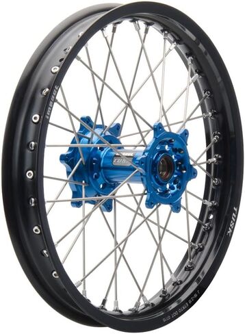 Tusk Impact Complete Wheel - Rear 19 x 2.15 Black Rim/Silver Spoke/Blue Hub in Saudi Arabia