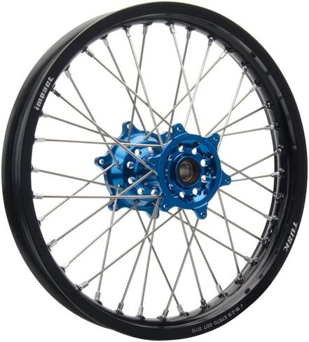 Tusk Impact Complete Wheel - Rear 19 x 2.15 Black Rim/Silver Spoke/Blue Hub in Saudi Arabia