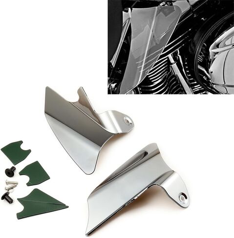 مجموعة من عاكس حرارة الهواء لدرع السرج العاكس من الكروم لـ 1997-2007 Harley Touring FLH FLT in Saudi Arabia