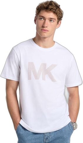 Michael Kors Men's Mk Micro Dot Graphic T-Shirt in Saudi Arabia