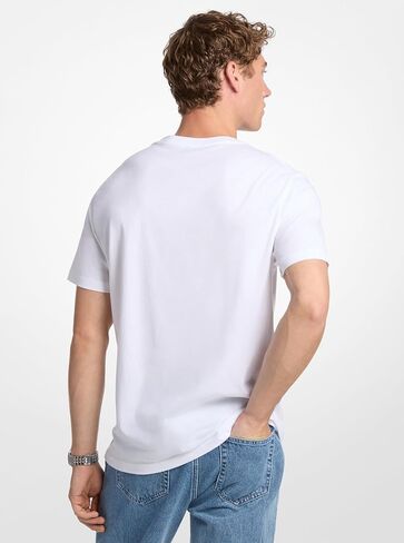 Michael Kors Men's Mk Micro Dot Graphic T-Shirt in Saudi Arabia