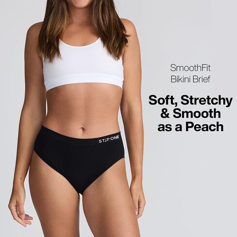 STEP ONE SmoothFit Bikini Brief. Ultra-Soft, Breathable, Viscose from Bamboo, Moisture Wicking Hypoallergenic, Sensitive Skin in Saudi Arabia