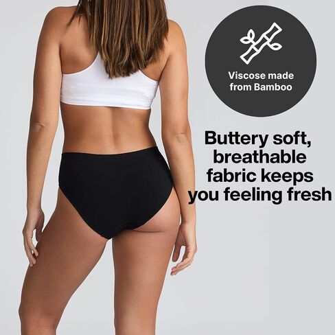 STEP ONE SmoothFit Bikini Brief. Ultra-Soft, Breathable, Viscose from Bamboo, Moisture Wicking Hypoallergenic, Sensitive Skin in Saudi Arabia