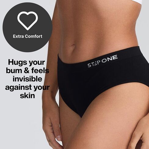 STEP ONE SmoothFit Bikini Brief. Ultra-Soft, Breathable, Viscose from Bamboo, Moisture Wicking Hypoallergenic, Sensitive Skin in Saudi Arabia