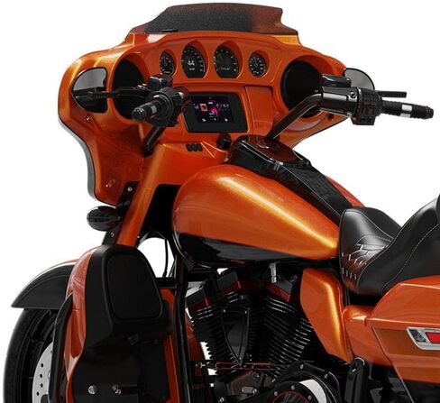 HR3 لون أسود زاهٍ وواجهة داخلية لجناح الخفاش + باب وسائط متوافق مع 2015-2023 Street Glide، FLHXS، FLHXST/Ultra Limited، FLHTKL/Electra Glide Std، FLHTCU in Saudi Arabia