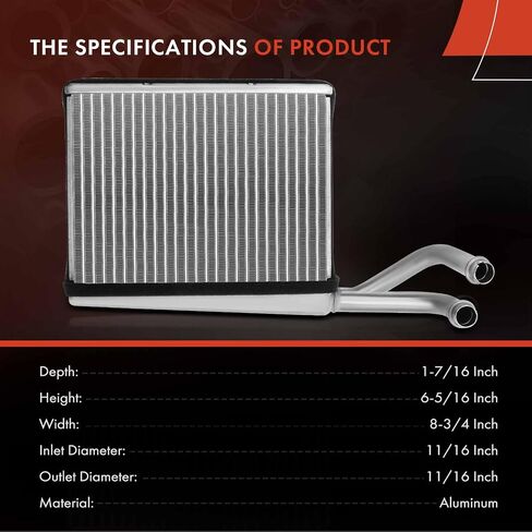 A-Premium Front HVAC Heater Core Compatible with Dodge Sprinter 2500/Sprinter 3500 2003-2006 & Freightliner Sprinter 2500/Sprinter 3500 2002-2006, Replace OE# 5133426AA in Saudi Arabia
