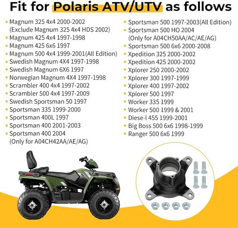 M MATI محور العجلة الأمامي الأيسر/الأيمن لـ Polaris Sportsman 500 400 400L 335 Scrambler 400 500 Big Boss 500 Ranger 500 Magnum 500 425 325 Xplorer 500 400 300 250 سويدي ماغنوم نرويجي ماغنوم 1520243 in Saudi Arabia
