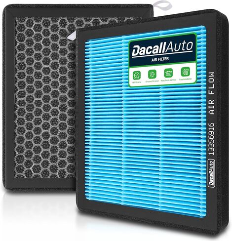 فلتر هواء للمقصورة CF11966 HEPA مع تنشيط لسيارة Chevy Silverado 1500 2500 3500 HD Tahoe Colorado Cruze Equinox Malibu Impala Blazer GMC Sierra Buick Regal Cadillac ATS CTS. استبدال 13356916 in Saudi Arabia