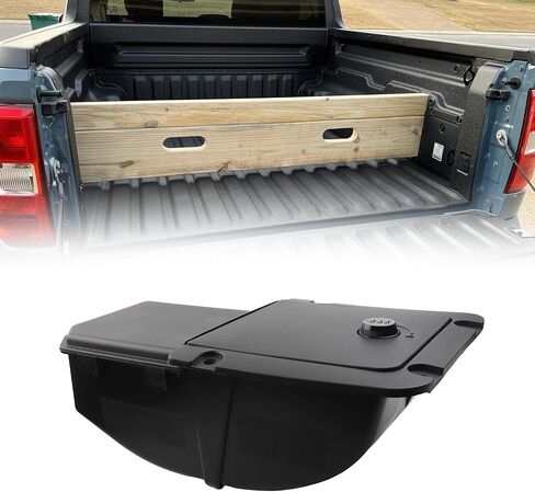 صندوق تخزين قسم البضائع من Dasbecan متوافق مع Ford Maverick XL 2022-2025 منظم تخزين سرير الشاحنة مع قفل رمز يحل محل NZ6Z-60286A72 in Saudi Arabia