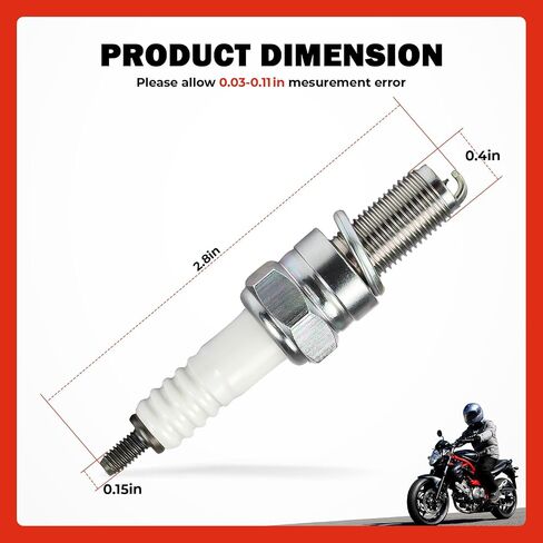 4Pcs Iridium Spark Plug for Suzuki GSX-R600 GSX-R750 GSX-R1000 GSX-S750 GSX-S1000 GSX1300 R/BK/BKA SFV650 DL650 AN400 2007-2024 CR9EIA-9 09482-00558 in Saudi Arabia
