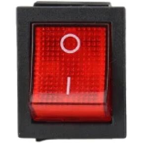 Illuminated Rocker Switch, 4-Pin Power Switch, 16A 250VAC/20A 125VAC, Black in Saudi Arabia