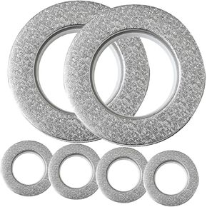 Luxshiny 6pcs Plastic Curtain Grommets Rings Noise-Reducing Eyelet Drapery Accessories for Home Compatible Curtain Fabrics in Kuwait