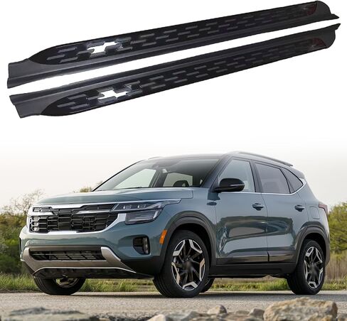 2Pcs Fits for Kia Seltos 2019-2025 Fixed Running Board Side Step Pedal Nerf Bar in Saudi Arabia