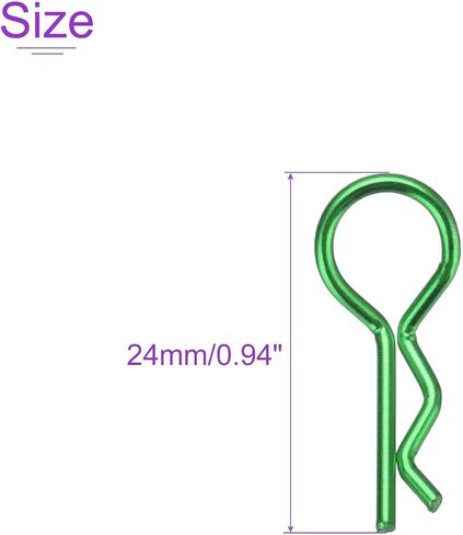 DMiotech 25Pcs Body Clips Bent RC Car Shell Clip Model Car R Pins Blue Universal Shell Replacement Parts for 1/10 Scale RC Car in Saudi Arabia