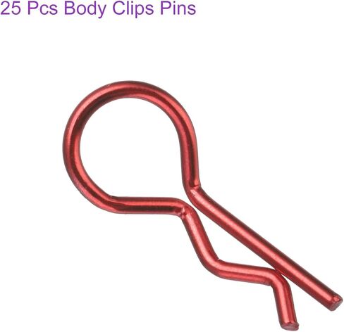 DMiotech 25Pcs Body Clips Bent RC Car Shell Clip Model Car R Pins Blue Universal Shell Replacement Parts for 1/10 Scale RC Car in Saudi Arabia