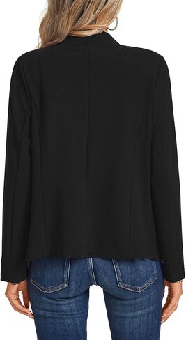 MINTLIMIT Long Sleeve Blazer Jackets for Women Stand Collar Button Front Casual Work Office Blazers with Pockets in Saudi Arabia