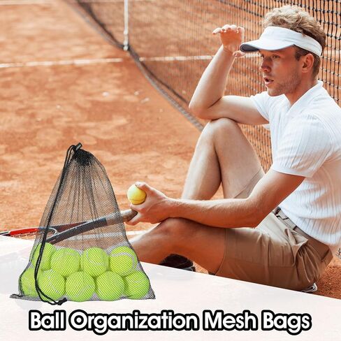 6 Pcs Mesh Drawstring Bag, 13 x 15.5 Inch Nylon Net with Cord Lock Closure Mesh Dive Bag for Storage Scalloping, Multipurpose Storage Bags for Swimming Sport, Gym, Balls, Beach, Laundry Black and Blue in Saudi Arabia