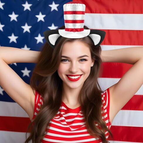 عصابة رأس للقطط مع قبعة Stovepipe للحفلات ذات الطابع الخاص، واحتفالات عيد الميلاد وحفلات الهالوين in Kuwait