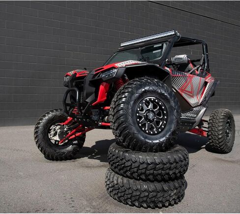 (4 Pack) 4/156 Tusk Uinta Beadlock Wheel 15x7 4.0 + 3.0 Milled/Black For POLARIS RZR XP 4 900 2012-2014 in Saudi Arabia