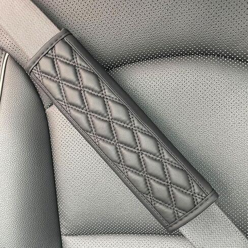 JDDRY 2PC Seat Belt Neck Protector,Car Seat Belt Covers Pads,Leather Seatbelt Covers,Universal Car Seat Strap Pads,Car Interior Accessories(Red) in Saudi Arabia