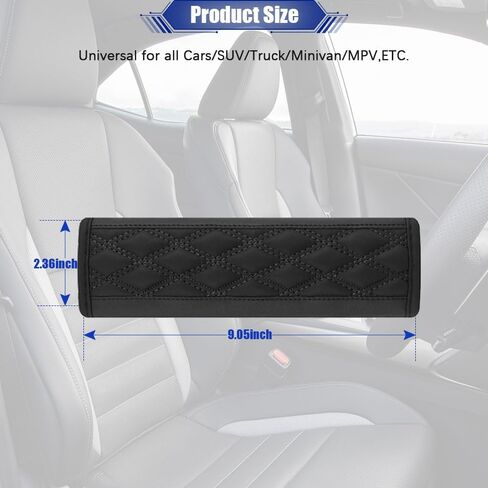 JDDRY 2PC Seat Belt Neck Protector,Car Seat Belt Covers Pads,Leather Seatbelt Covers,Universal Car Seat Strap Pads,Car Interior Accessories(Red) in Saudi Arabia