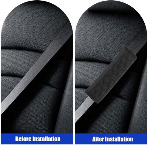 JDDRY 2PC Seat Belt Neck Protector,Car Seat Belt Covers Pads,Leather Seatbelt Covers,Universal Car Seat Strap Pads,Car Interior Accessories(Red) in Saudi Arabia
