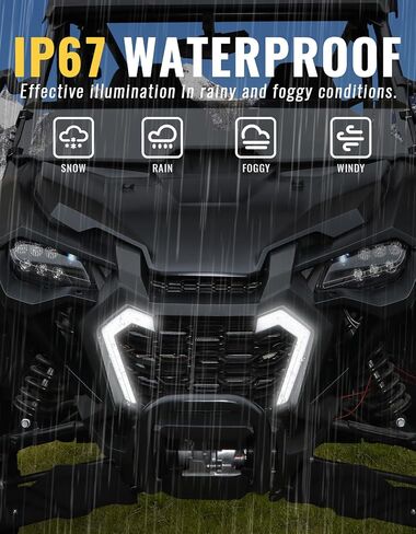 UTV LED Turn Signal Fang Lights for Honda Talon 1000, Waterproof & Impact-Resistant Front Grille Accent Lights for Honda Talon 1000R/1000X/1000X-4 2022-2025 (2PCS) in Saudi Arabia